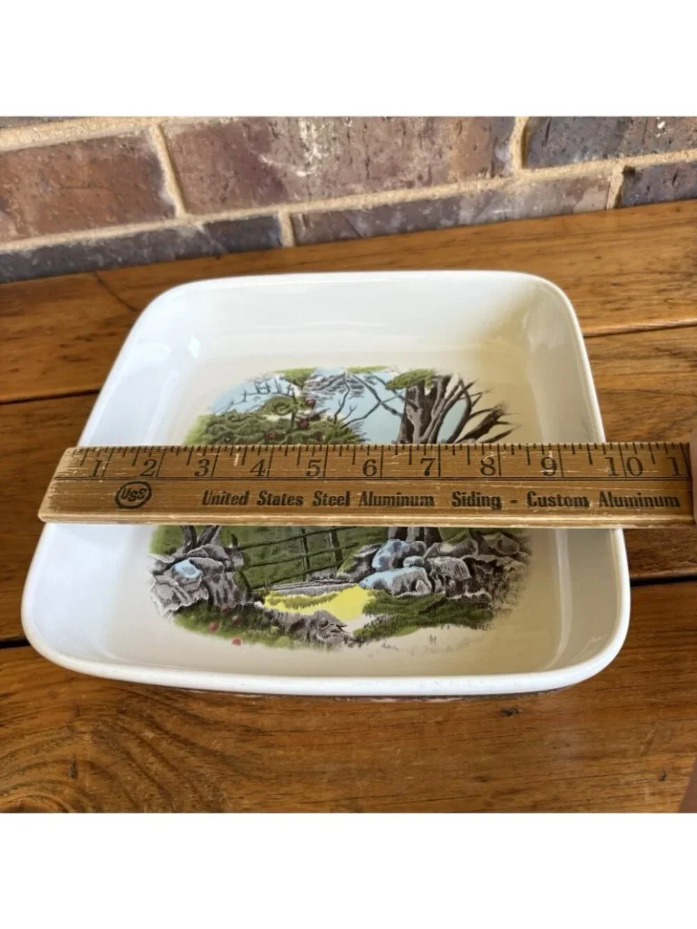 Johnson Bros Friendly Village 10” Square Ceramic Baker